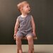 Nature Baby Camper Suit - Navy Stripe