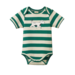 Nature Baby S/S Bodysuit - Dog Walk Peppermint Print