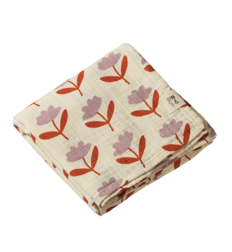 Nature Baby Muslin Wrap - Fleurette Print