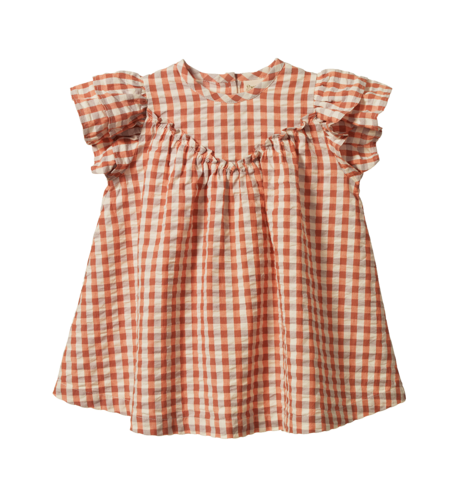 Nature Baby Una Dress - Dandelion Gingham