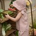 Nature Baby Petal Top - Dandelion Gingham