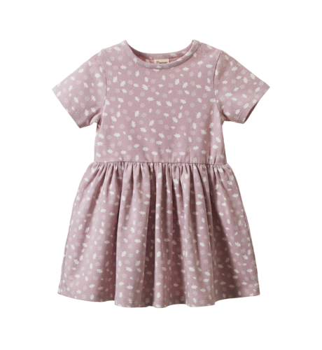 Nature Baby Saturday Dress - Dandelion Lilac Print