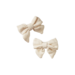 Nature Baby Bow Hair Clips 2 Pack - Natural