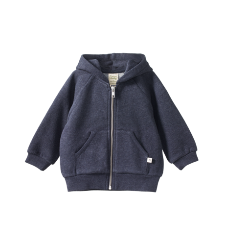 Nature Baby Hooded Sweatshirt - Navy Marl