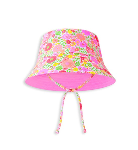 Milky Neon Bloom Swim Hat