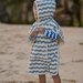 Nature Baby Poncho Towel - Waves Print