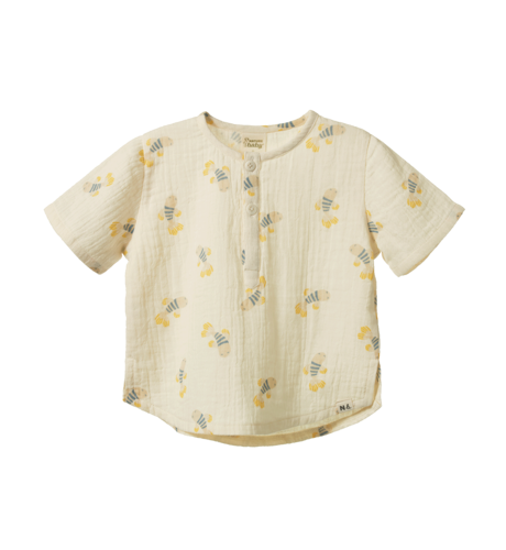 Nature Baby S/S Caravan Shirt Muslin - Fish Fable Print