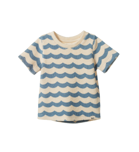 Nature Baby River Tee Terry - Waves Print