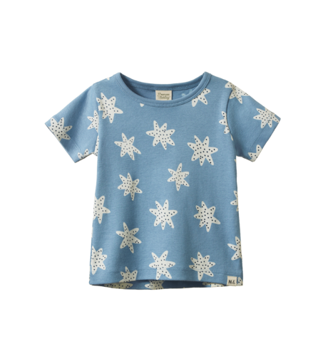 Nature Baby River Tee - Sea Stars Print