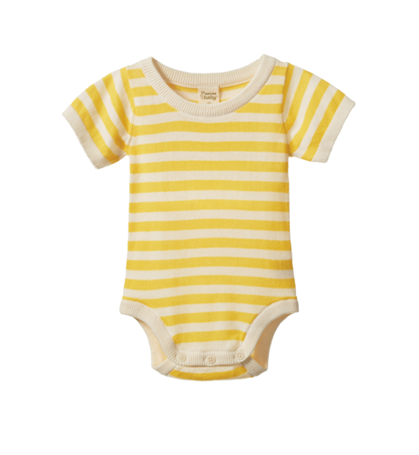 Nature Baby Ren Bodysuit - Sunny Sea Stripe