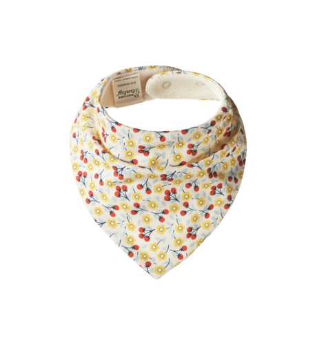 Nature Baby Triangle Bib - Kitchen Garden Print