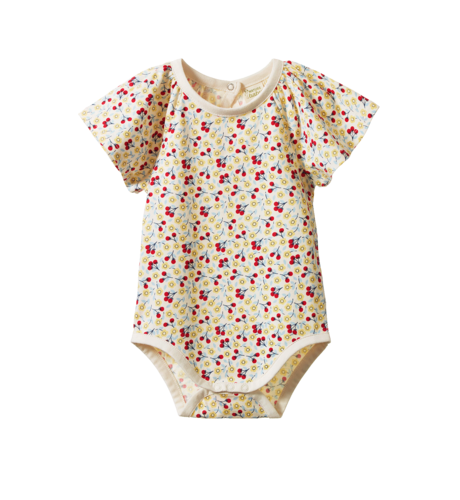 Nature Baby Faye Bodysuit - Kitchen Garden Print
