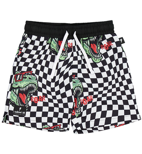 Radicool Dude T-Rex Twisted Chequer Boardies