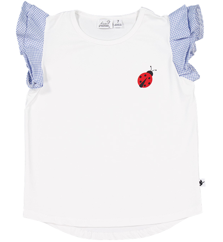 Kissed By Radicool Ladybird Gingham Frill Tee