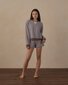 Rylee + Cru Teen Sweat Short Midnight Stripe