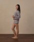 Rylee + Cru Teen Oversized Crew Sweatshirt Midnight Stripe