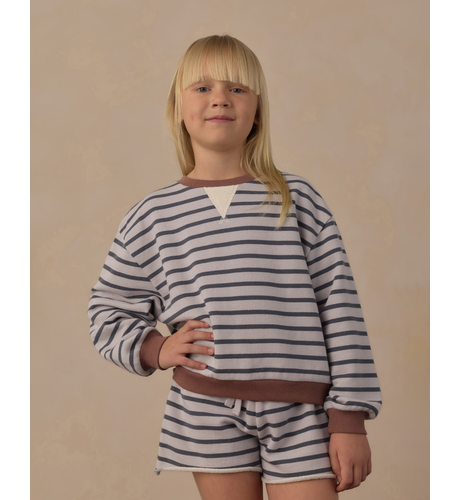 Rylee + Cru Legend Sweatshirt Midnight Stripe