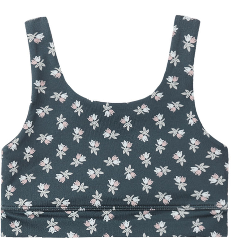 Rylee + Cru Swift Sports Crop Blue Blooms