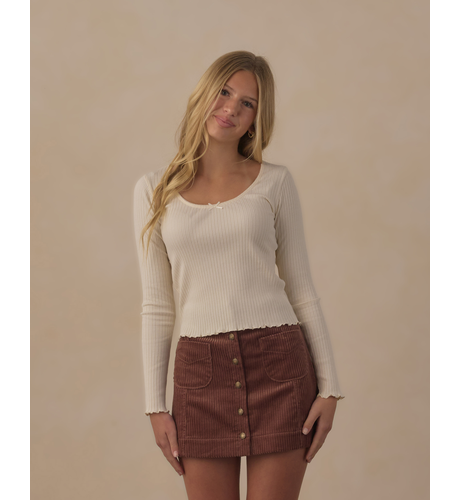 Rylee + Cru Teen Denver Mini Skirt Mulberry