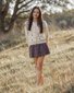 Rylee + Cru Teen Pleated Skirt Midnight Plaid