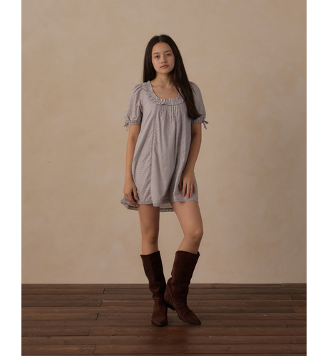 Rylee + Cru Teen Shiloh Dress Dusty Blue