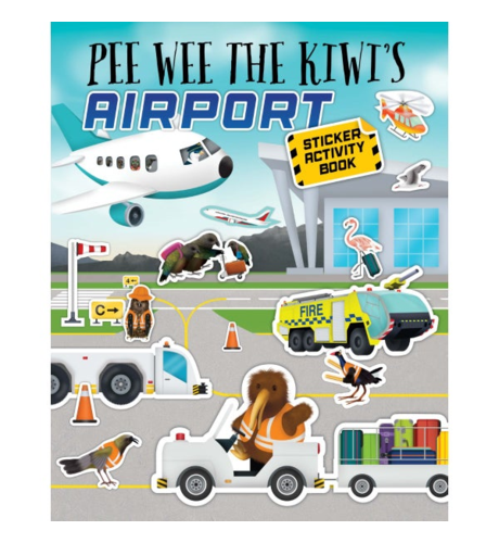 Pee Wee The Kiwi's Airport Sticker Activity Book