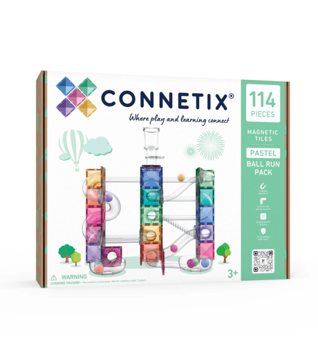 Connetix Ball Run Pastel Pack 114 pc