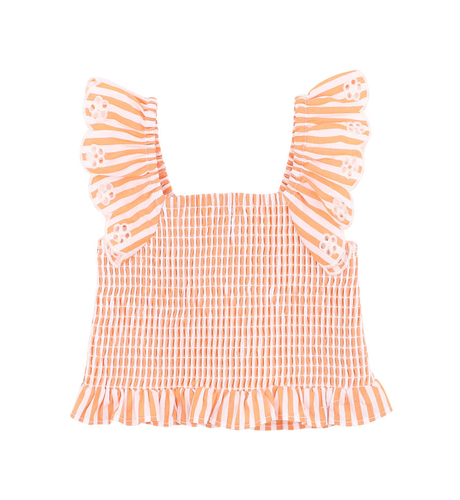 Fox & Finch Paradiso Stripe Shirred Top