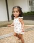 Bebe Poppy Strawberry Print Romper