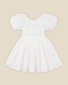 Bebe Puff Sleeve 3D Floral Emb Dress