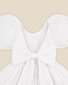 Bebe Puff Sleeve 3D Floral Emb Dress