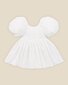 Bebe Puff Sleeve 3D Floral Emb Baby Dress