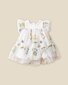Bebe Alana Floral Embroidered Baby Dress