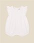 Bebe Linen Embroidered Romper