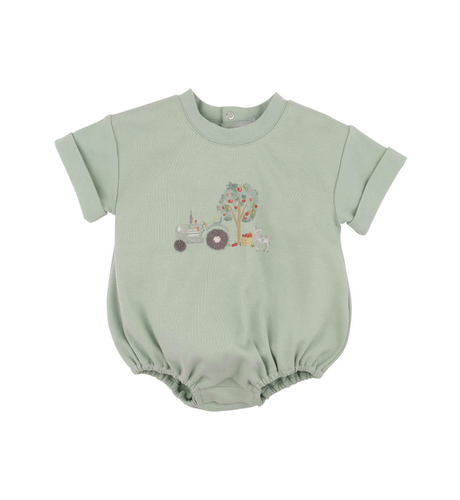 Bebe Scout Organic Tractor Oversized Bodysuit