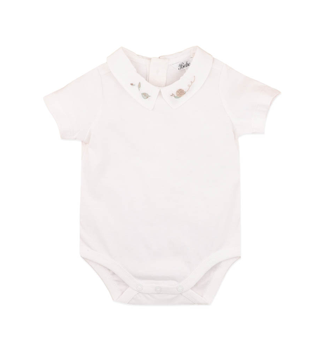 Bebe Evan Emb. Collared Bodysuit