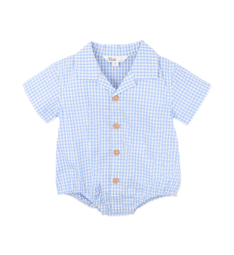 Bebe Evan Check Shirt Bodysuit