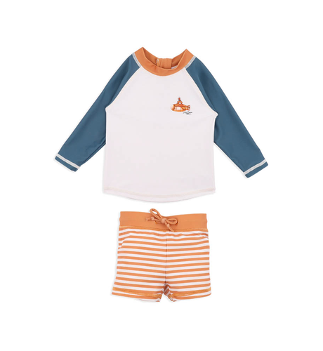 Minihaha Harvey L/S Rashie & Trunk Set