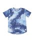 Rad Tribe Tee In Blue Tie Dye