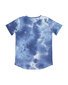 Rad Tribe Tee In Blue Tie Dye