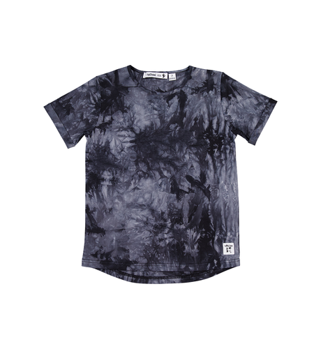 Rad Tribe Tee In Black Tie Dye