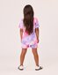 Rad Tribe Short In Pink & Lilac Tie Dye