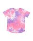 Rad Tribe Tee In Pink & Lilac Tie Dye
