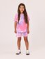 Rad Tribe Tee In Pink & Lilac Tie Dye