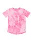 Rad Tribe Tee In Pink Tie Dye