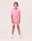 Rad Tribe Tee In Pink Tie Dye
