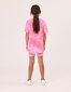 Rad Tribe Tee In Pink Tie Dye