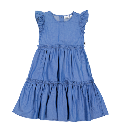 Kissed By Radicool Jasmine Dress In Chambray