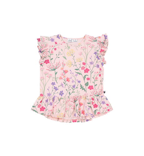 Kissed By Radicool Wild Flowers Frill Tee