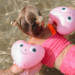 Sunnylife Kids Inflatable Arm Bands Poppy the Peach - Pink